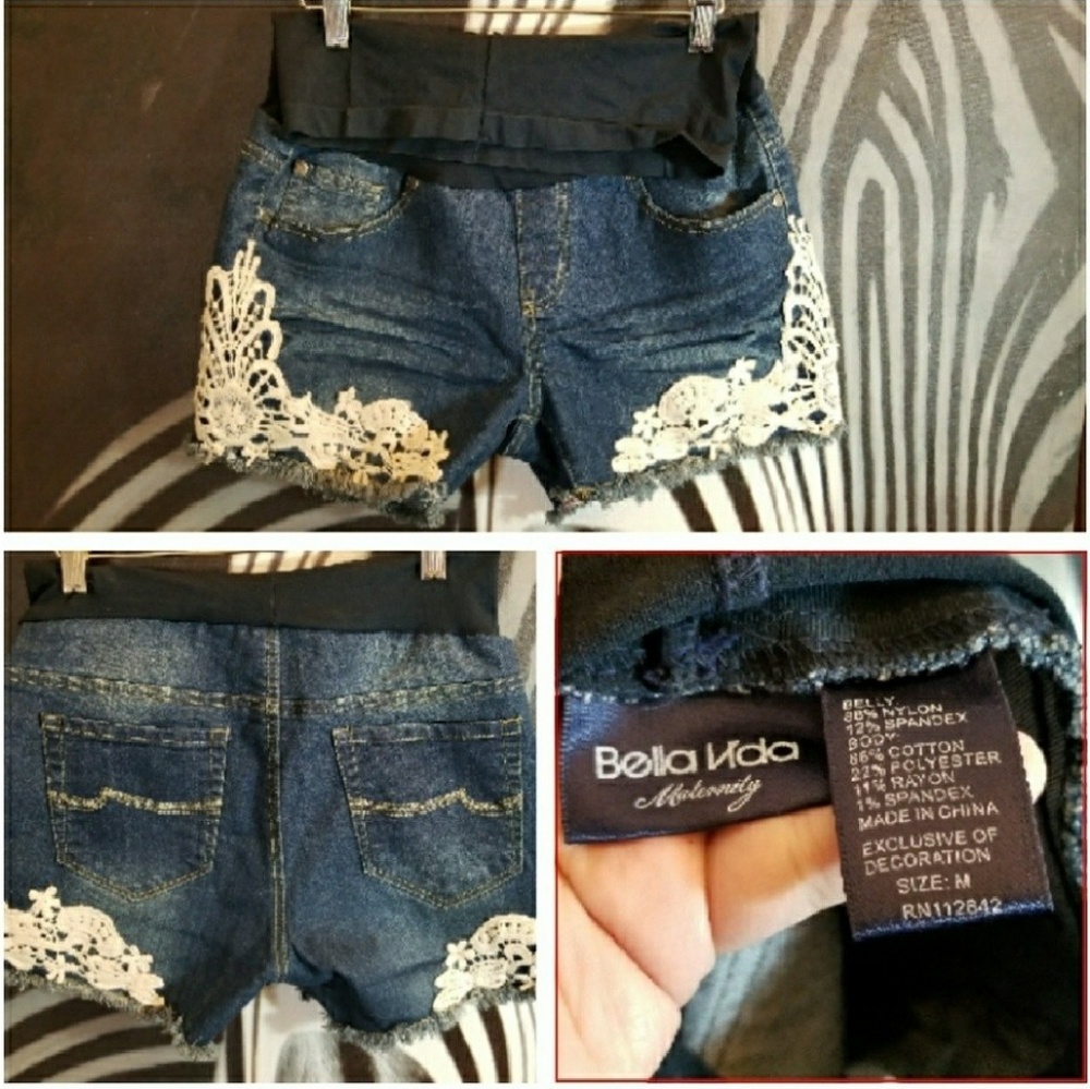 Maternity shorts and jeans